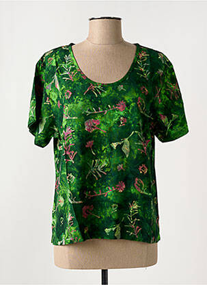 Top mâneci scurte mâneci scurte verde C. BY BEA femeie