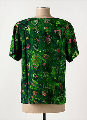Top mâneci scurte mâneci scurte verde C. BY BEA femeie