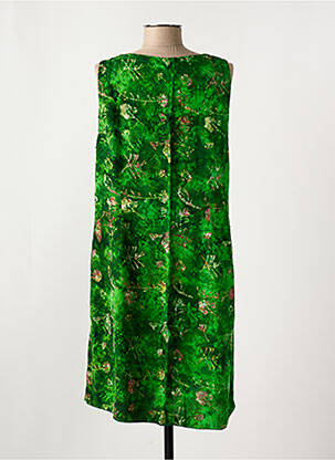 Rochie midi imprimeu floral fără mâneci verde C. BY BEA femeie