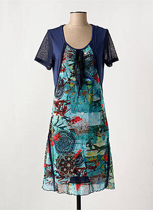 Rochie midi albastru GUY DUBOUIS femeie