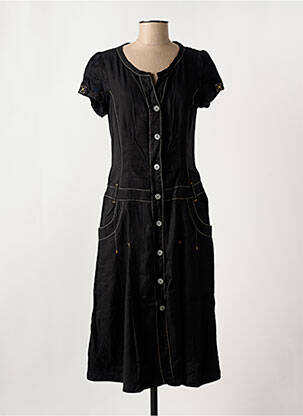 Rochie midi mâneci scurte mâneci scurte negru JOCAVI femeie