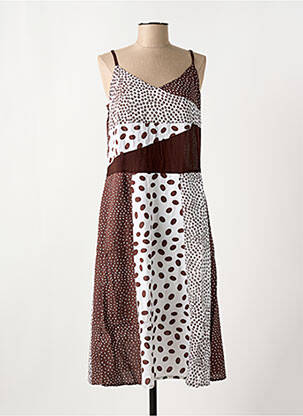 Rochie lungă maro CLODINE femeie