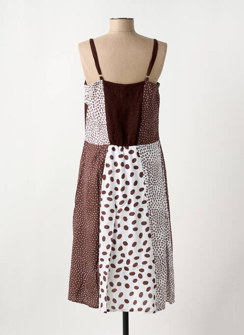 Rochie lungă maro CLODINE femeie