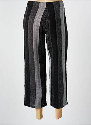 Pantalon 7/8 talie înaltă talie înaltă negru QUATTRO femeie