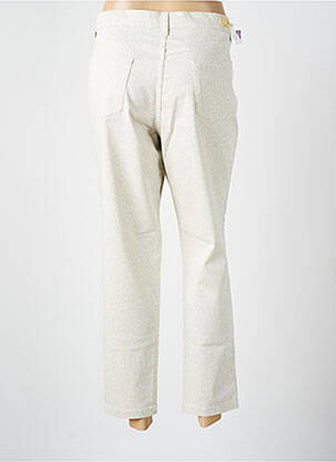 Pantalon 7/8 țesătură poplin bej WALTRON femeie