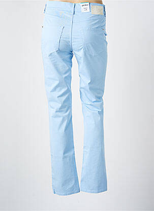 Pantalon slim țesătură poplin albastru GARDEUR femeie