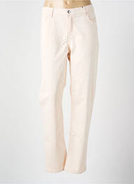 Pantalon slim țesătură poplin mărime normală roz VOTRE NOM femme