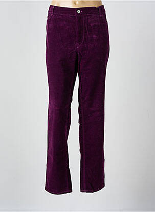 Pantalon slim elasticitate mărime normală violet GARDEUR femeie