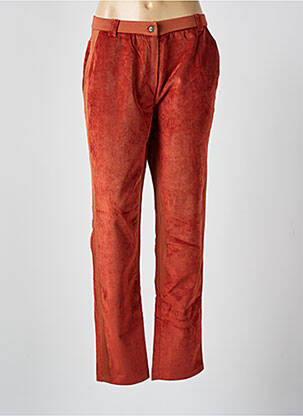 Pantalon drept elasticitate mărime normală portocaliu MERI & ESCA femeie