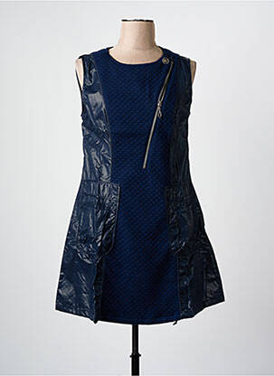 Rochie scurtă fără mâneci fără mâneci albastru ARELINE femeie