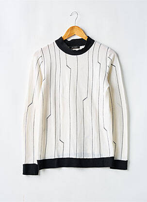 Pulover elasticitate mâneci lungi bej COP COPINE femeie