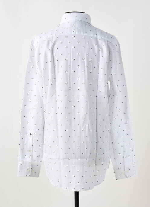 Cămașă cu mâneci lungi alb SEIDEN STICKER bărbat