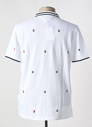 Polo croială dreaptă mâneci scurte alb TOMMY HILFIGER bărbat
