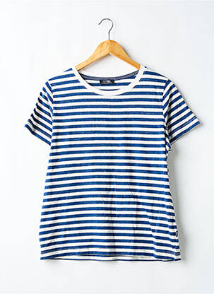 Tricou elasticitate mâneci scurte albastru TBS femeie