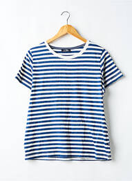 Tricou elasticitate mâneci scurte albastru TBS femeie