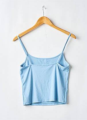Top elasticitate bretele subțiri albastru PULL & BEAR femeie