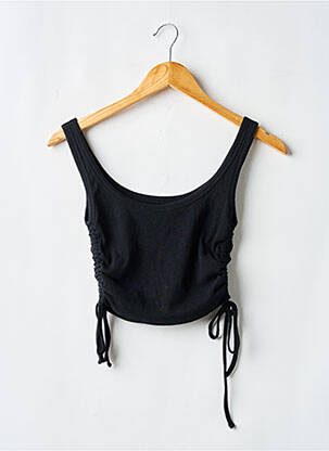 Top elasticitate bretele subțiri negru PULL & BEAR femeie