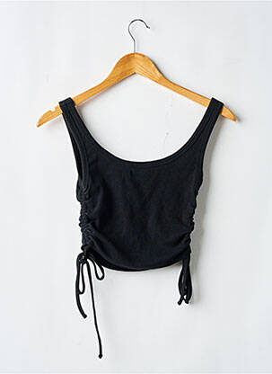 Top elasticitate bretele subțiri negru PULL & BEAR femeie