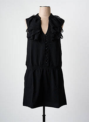 Rochie scurtă fără mâneci fără mâneci negru ARELINE femeie