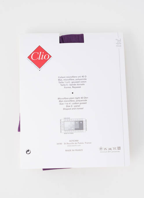 Colanți violet CLIO femeie