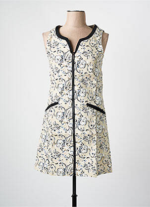 Rochie scurtă bej ARELINE femeie