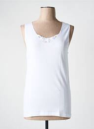 Top/caraco țesătură jersey alb ACHEL femme