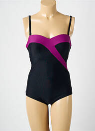 Costum de baie dintr-o singură piesă top bentiță top bentiță negru ANITA femme