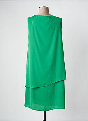 Rochie midi croială fluidă fără mâneci verde BARILOCHE femeie