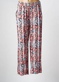 Pantalon larg țesătură crep mărime normală portocaliu JENSEN femme