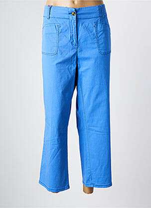 Pantalon 7/8 țesătură poplin mărime normală albastru C'EST BEAU LA VIE femeie
