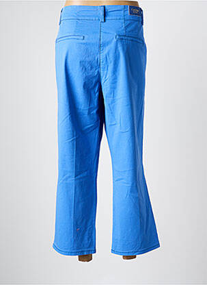 Pantalon 7/8 țesătură poplin mărime normală albastru C'EST BEAU LA VIE femeie