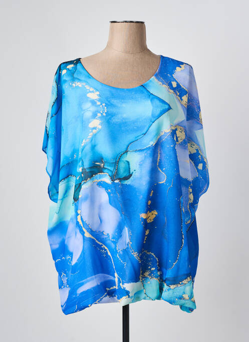 Tunică mâneci lungi albastru COULEURS DU TEMPS femeie