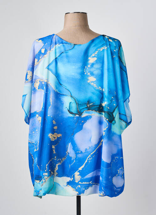 Tunică mâneci lungi albastru COULEURS DU TEMPS femeie