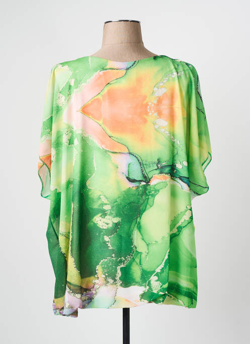 Tunică mâneci lungi verde COULEURS DU TEMPS femeie