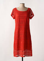 Rochie midi mâneci scurte mâneci scurte roșu AGATHE & LOUISE femeie