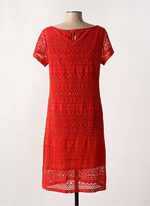 Rochie midi mâneci scurte mâneci scurte roșu AGATHE & LOUISE femeie