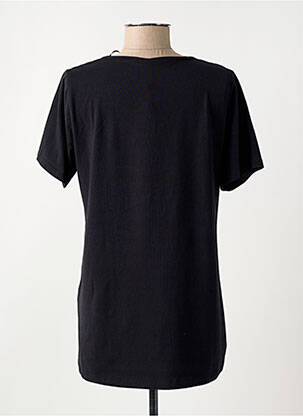 Tricou croială dreaptă mâneci scurte negru CISO femeie