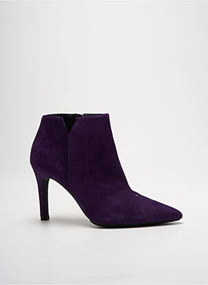 Botine/ghete vârf ascuțit toc de 7 la 9 cm violet LODI femeie