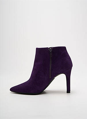 Botine/ghete vârf ascuțit toc de 7 la 9 cm violet LODI femeie