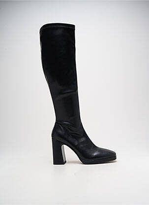 Cizme material neted toc de 7 la 9 cm negru LODI femeie