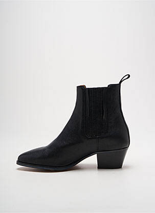 Botine/ghete material neted toc de 4 la 6 cm negru MAISON TOUFET femeie