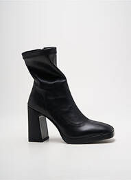 Botine/ghete toc pătrat toc de 7 la 9 cm negru LODI femeie