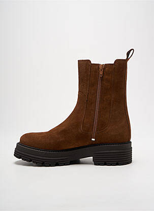 Botine/ghete nubuc toc de 4 la 6 cm maro WE DO femeie