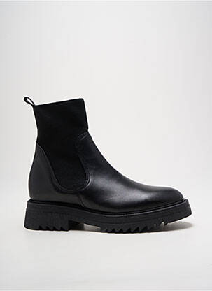 Botine/ghete material neted toc de 4 la 6 cm negru REQINS femeie
