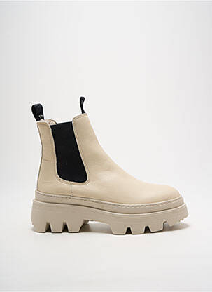 Botine/ghete umplută toc de 4 la 6 cm bej BLACKSTONE femeie