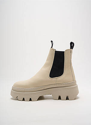 Botine/ghete umplută toc de 4 la 6 cm bej BLACKSTONE femeie