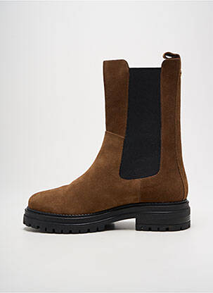 Botine/ghete nubuc toc de 4 la 6 cm maro IMPACT femeie