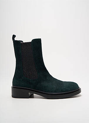 Botine/ghete nubuc toc de 4 la 6 cm verde NIMAL femeie