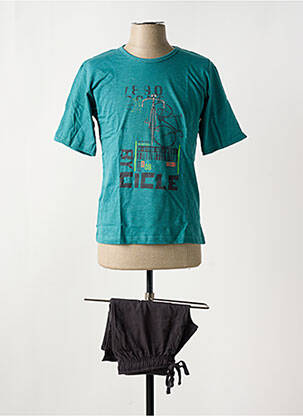 Pijamale scurte albastru MASSANA bărbat