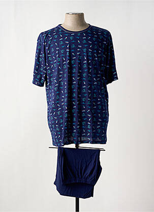 Pijamale scurte albastru MASSANA bărbat